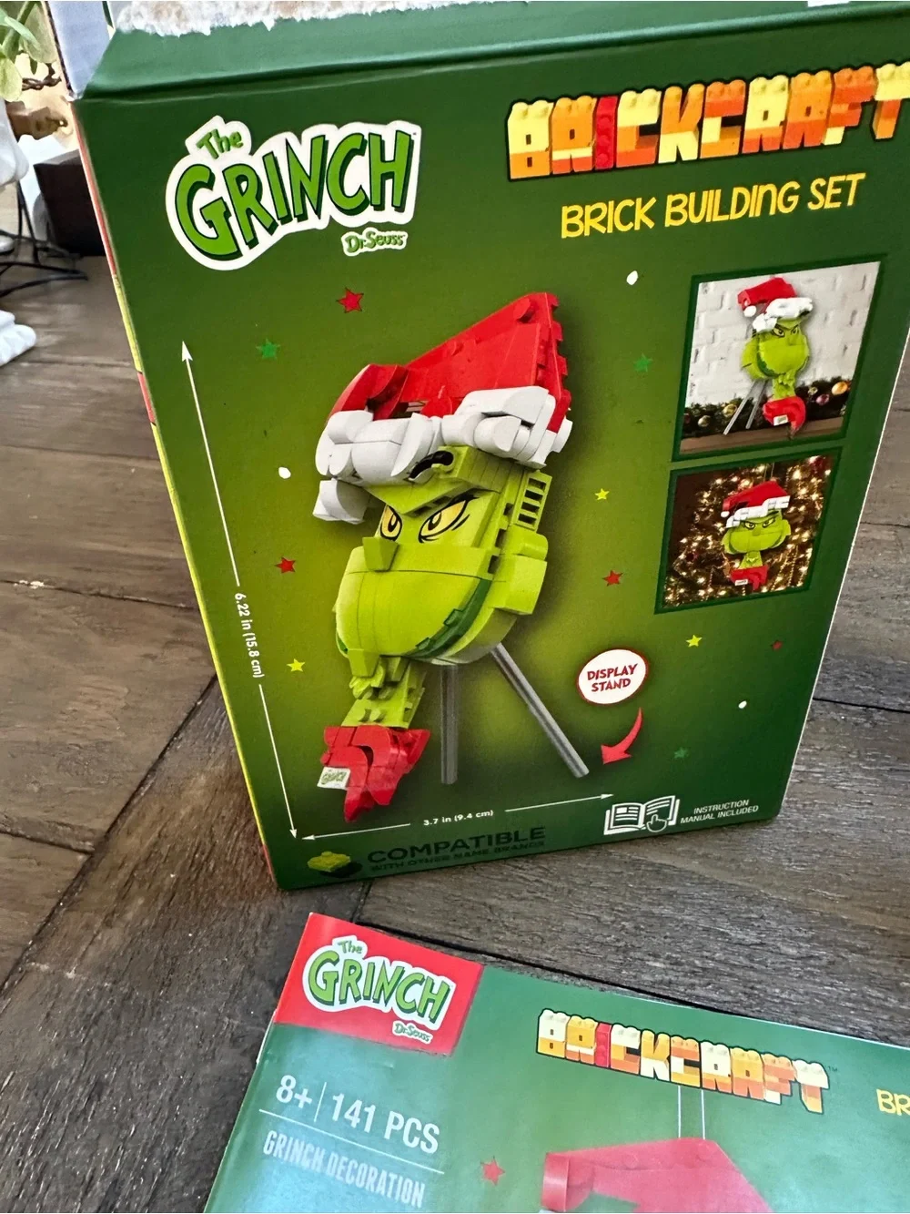 BrickCraft Grinch Holiday Ornament - 141 PCS